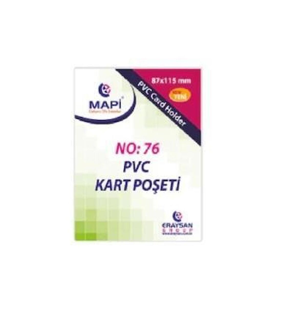 Mapi Kart Poşeti Dikey Pvc No:76 87x115 Şeffaf 910 10 39