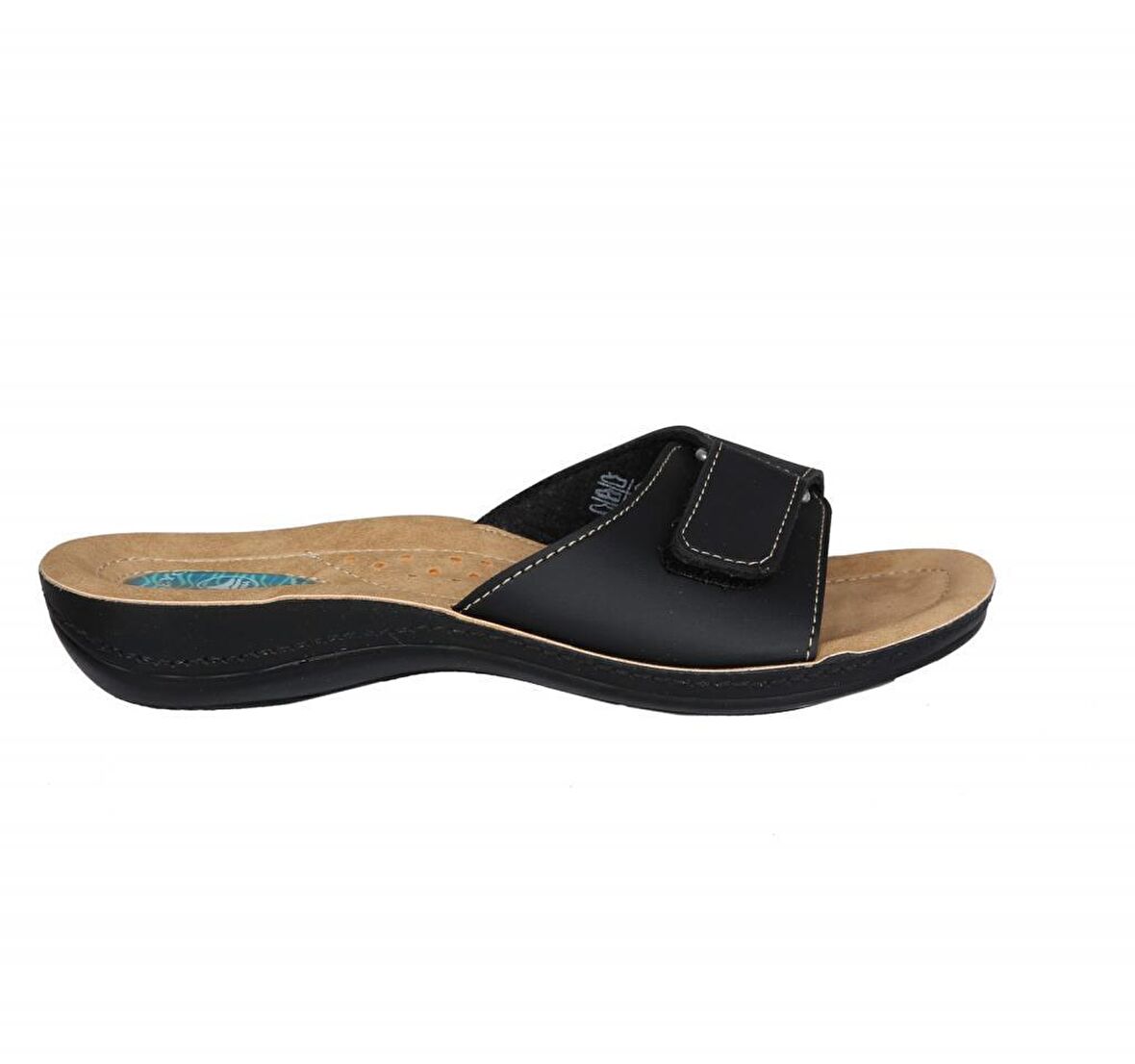 Ceyo 9808-15 Ortopedik Je Siyah Kadın Terlik