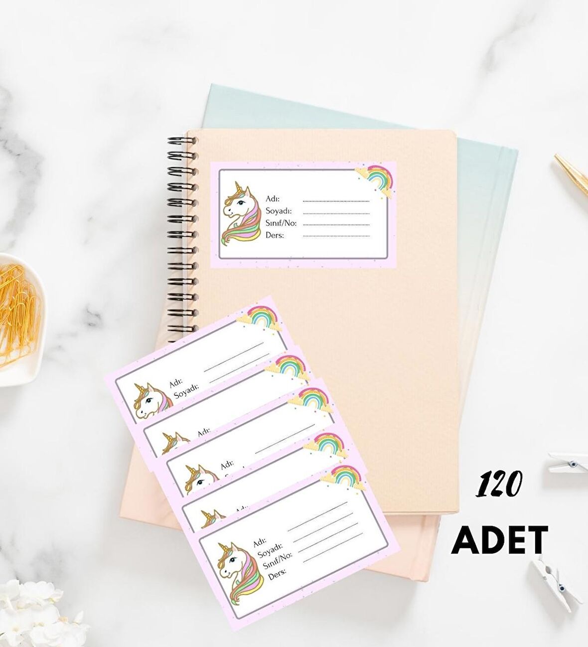 Okul Etiketi 120 Adet Sınırlı Sayıda
