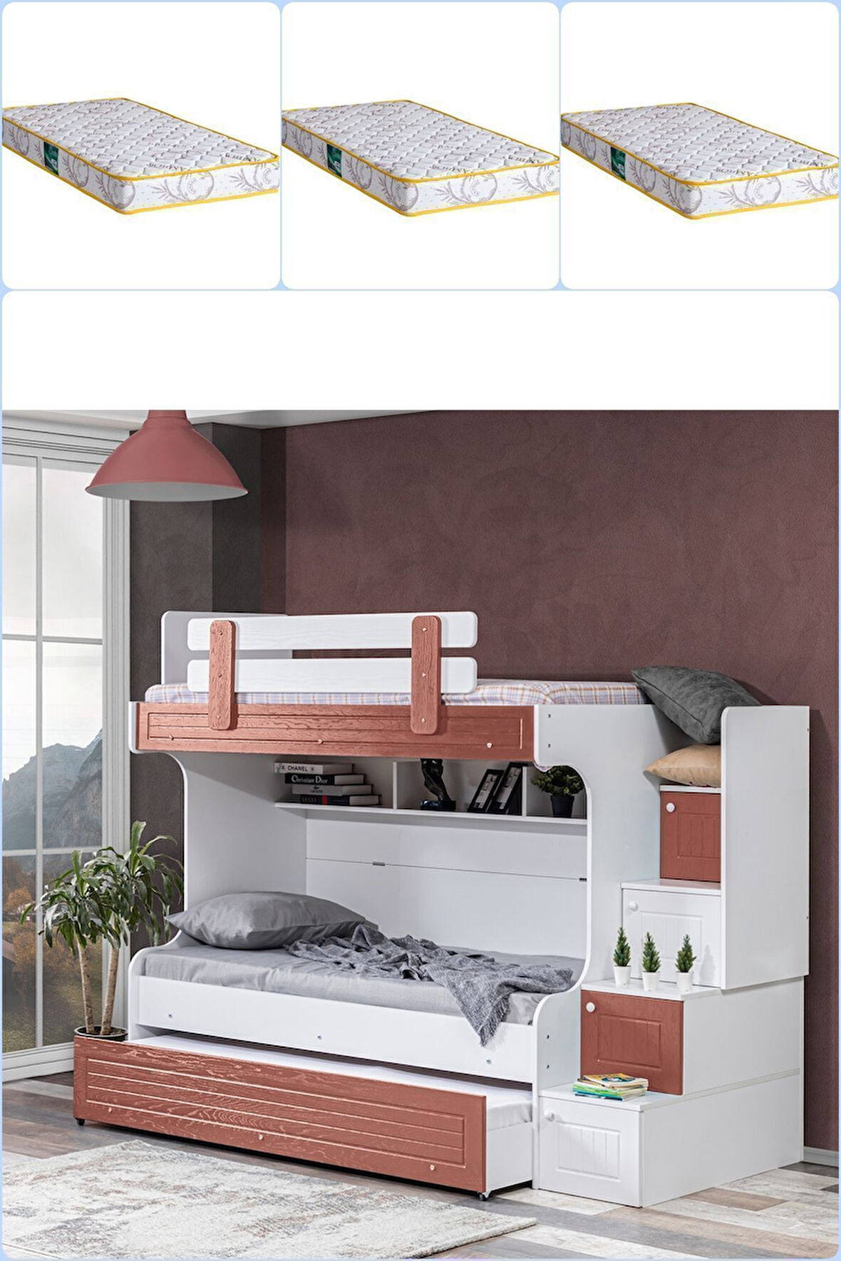 Ranza, Su Yavrulu Ranza - Kiremit 3 Adet Comfort Yatak