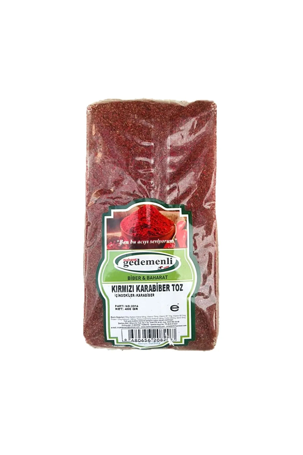 KIRMIZI TOZ KARABİBER 400 GR