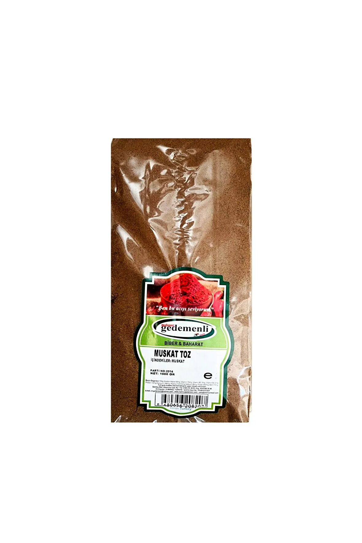 MUSKAT TOZ 1000 GR