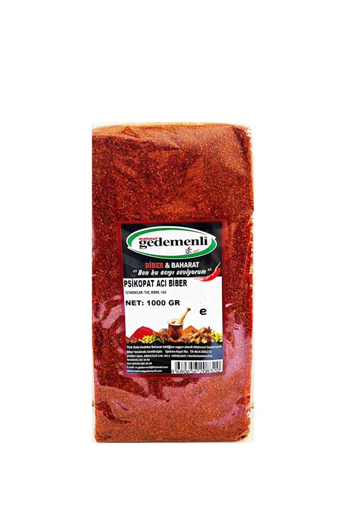 Piskopat Acı Biber 1000 Gr