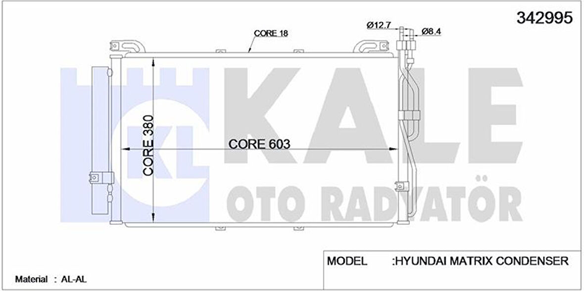 Hyundaı Klimaradyatoru Komple Matrıx 1.5 Crdi Dizel 2006> - Kale 342995