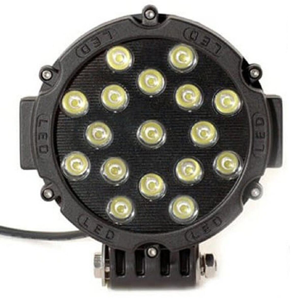 Off-Road Çalışma Lambası 17 LED 51 Watt Metal - Siyah