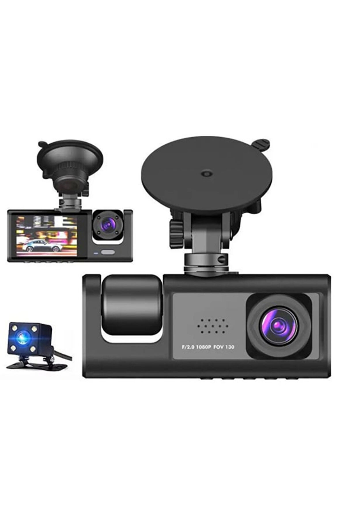 Blic Blm-86 Full HD 1080p WiFi Araç İçi Kamera Gece Görüşlü G-Sensörlü