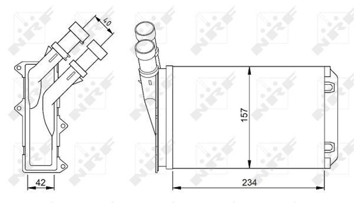 Psa Kalorıfer Radyatoru P306 Xsara Xantıa Zx 1,6 1,8 2,0 1,4 Hdi 1,5 D 97>05 Beher Tipi - Nrf 54308