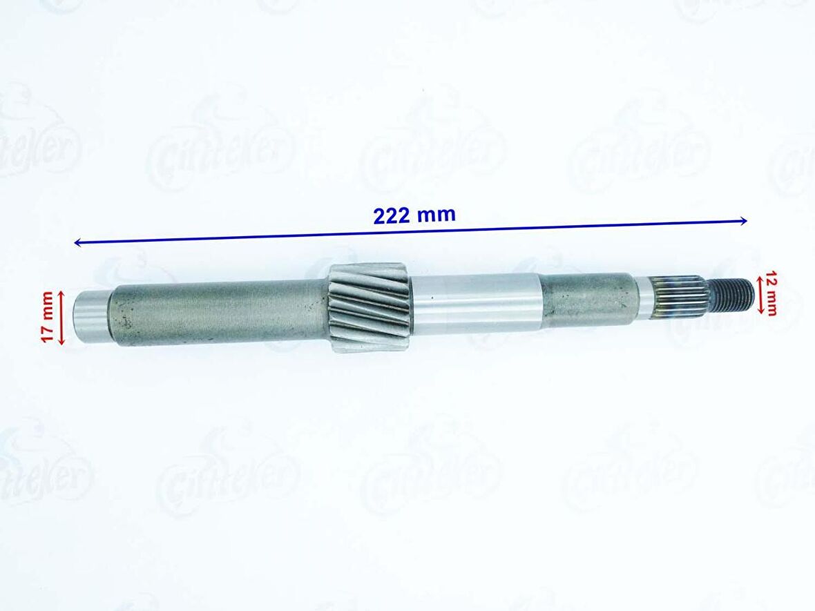 KANUNİ ATV BS150 VULCAN TERRATRACK KANUNİ TAHRİK MİLİ 16T 222 mm ÖM