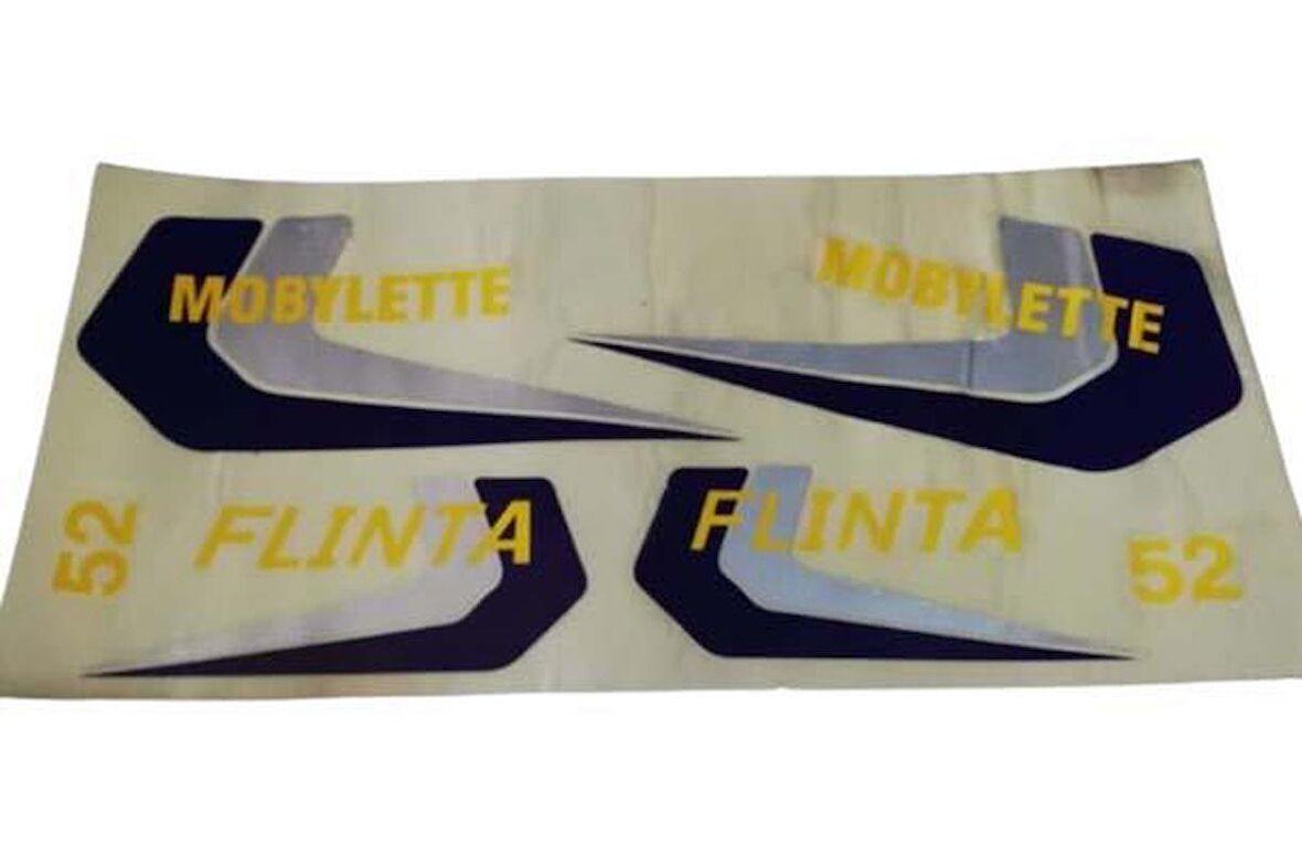 Mobylette 52 Filinta Yazı Takımı Mavi-gri