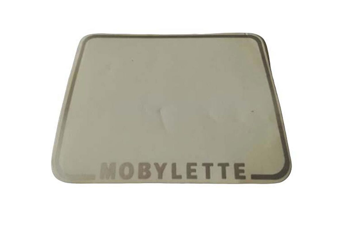 Mobylette Far Paneli Yazısı Beyaz