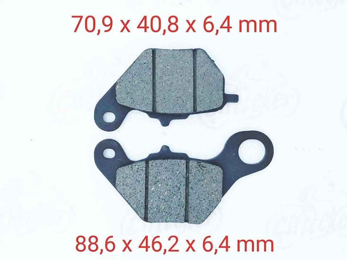 E-bis Yuki Luna Ön Fren Disk Balatası Takım