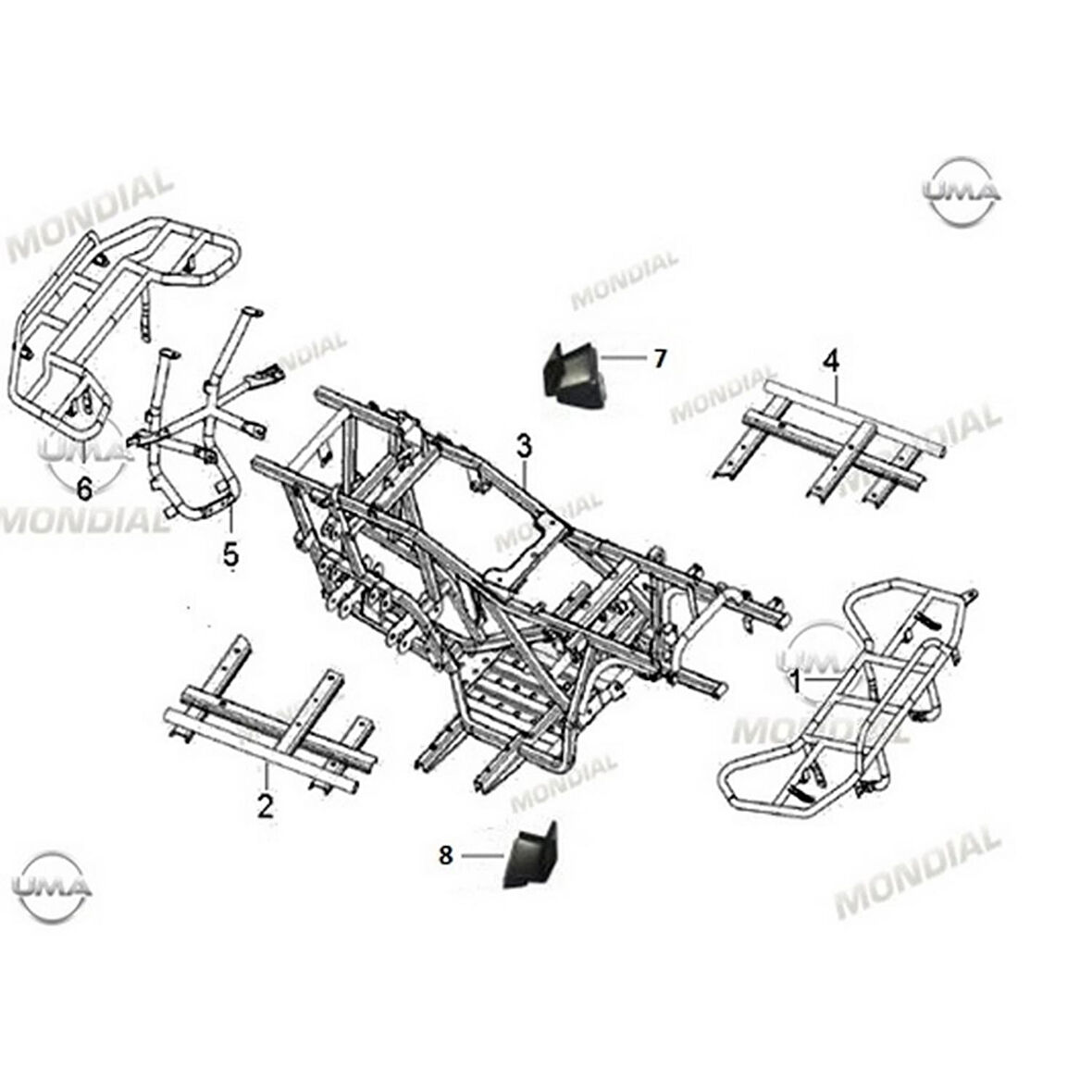 Atv Au200 Motor Bağlantı Braketi Sol Orj