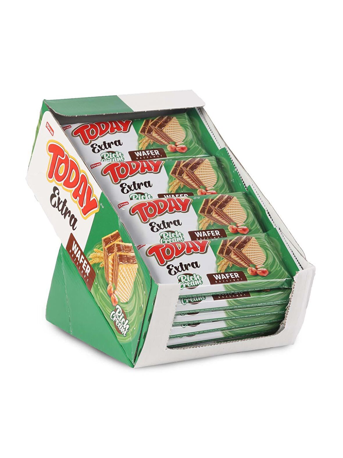 Today Extra Bol Kremalı Fındıklı Gofret 50Gr. 24 Adet (1 Kutu)