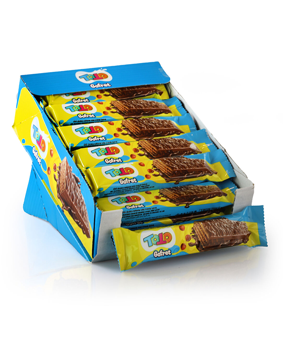 Toto Sütlü Çikolata Kaplamalı Fındık Kremalı Gofret 26 Gr. 24 Adet (1 Kutu)