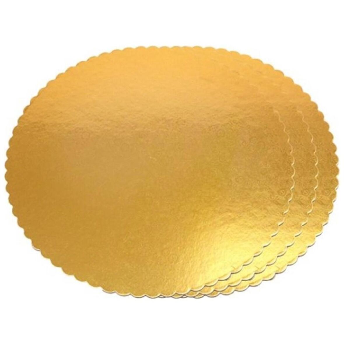 Turta Mendili / Pasta Altlığı Gold -Altın İnce Yuvarlak 24 cm 50 adet 