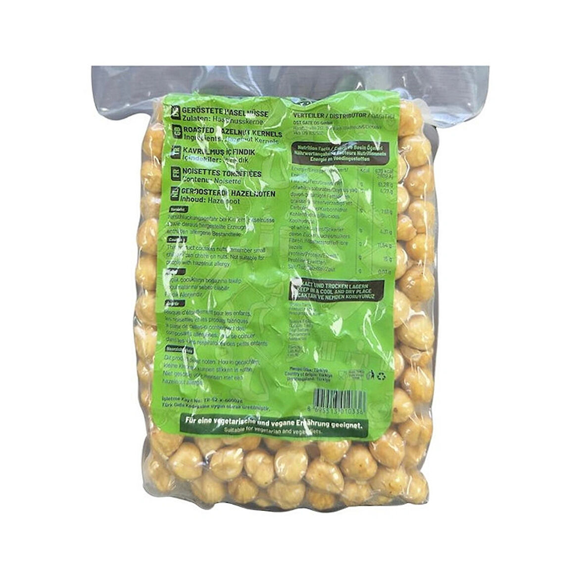 Çifte Kavrulmuş İç Fındık Vakum Paket 500 gr