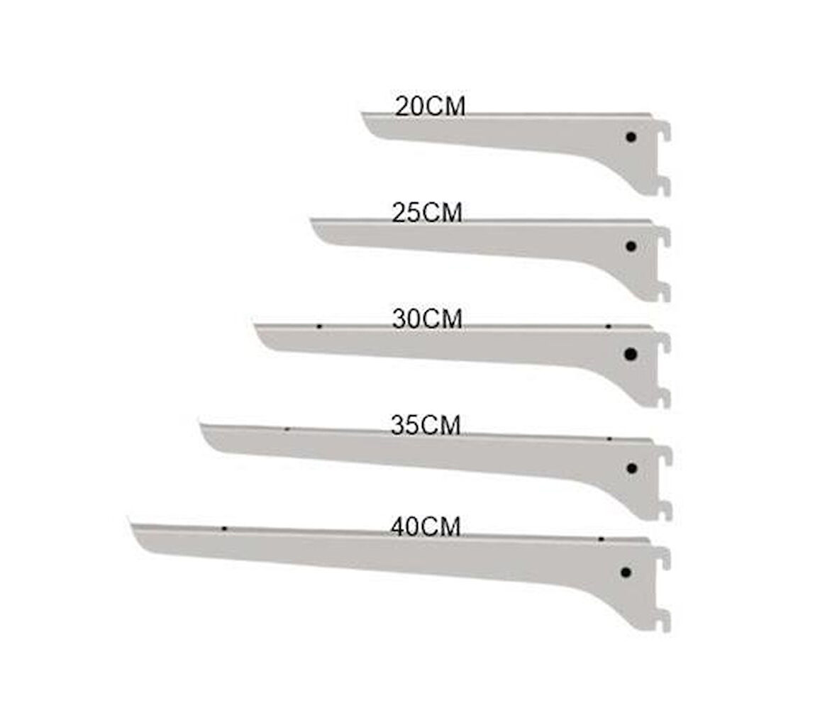 Raf Destek Kolu - Ahşap Raf Desteği, Raf Tutucu Ayak 20 cm-Sağ