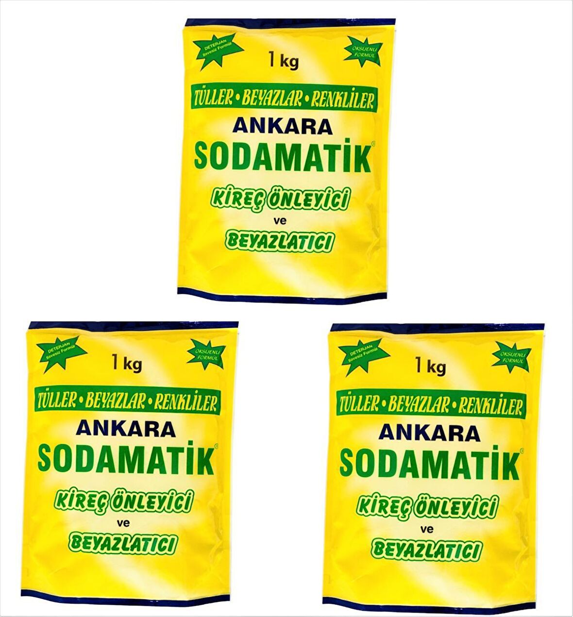 1 KG * 3 ADET KİREÇ ÖNLEYİCİ VE BEYAZLATICI (tüller -beyazlar - renkliler)