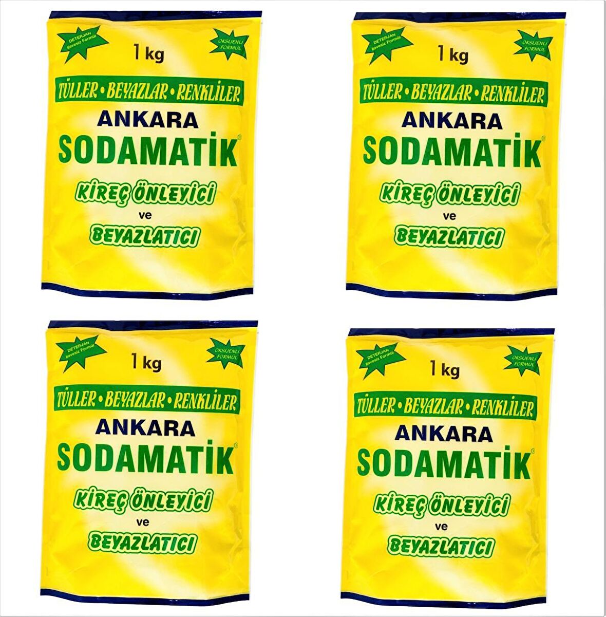 1 KG * 4 ADET KİREÇ ÖNLEYİCİ VE BEYAZLATICI (tüller - beyazlar -renkliler)