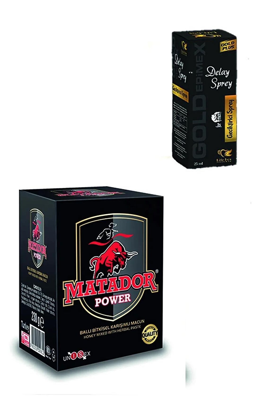 Gold Epimex Geciktirici Sprey 25ml + Matador power 230 gr macunu