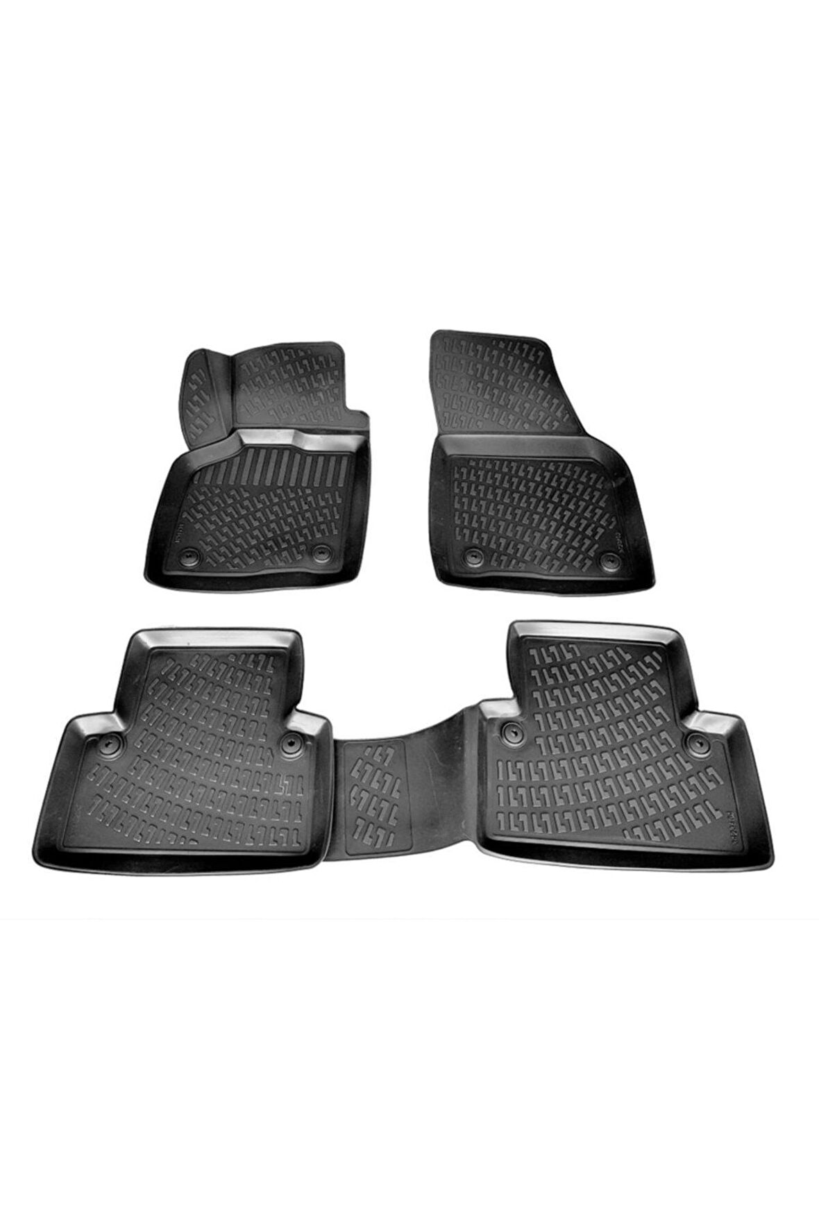 Volvo S40 3d Paspas Havuzlu 2004 - 2012 Arası Siyah 4 Parça Set