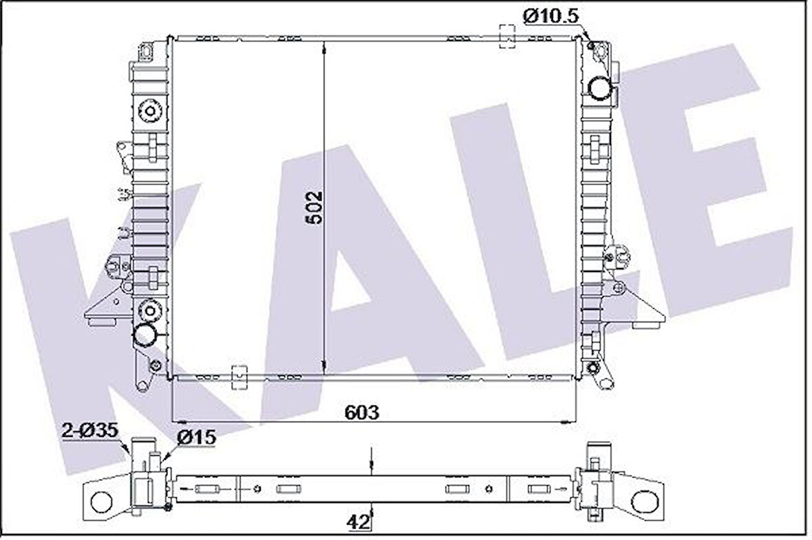 Land Rover Motor Su Radyatoru 276dt Discovery 3 L319 04>09 Discovery 4 L319 09>18 - Kale 354975