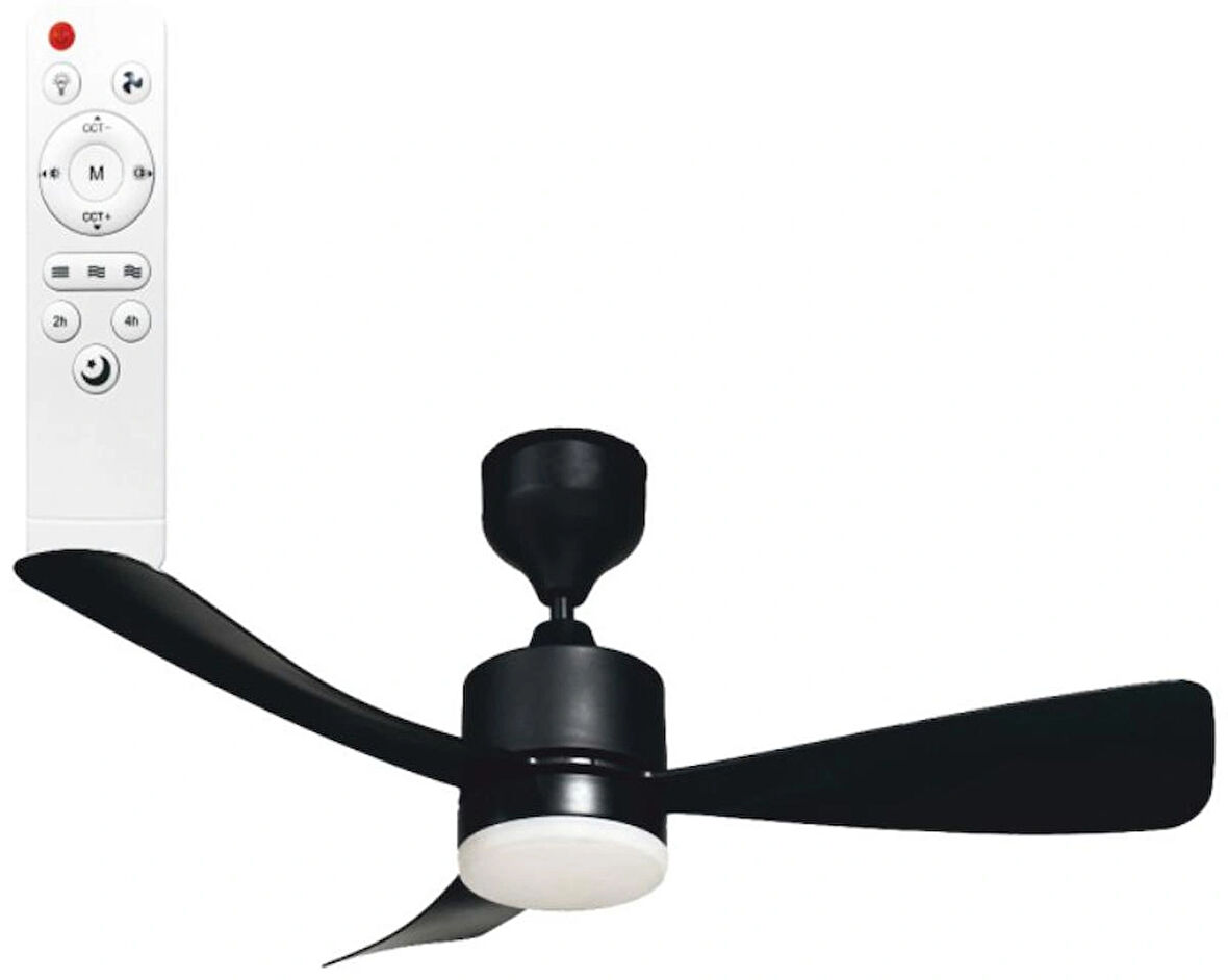 Helios Opto HS-9304  70 W 3 PERVANELİ KUMANDALI TAVAN VANTİLATÖRÜ SİYAH