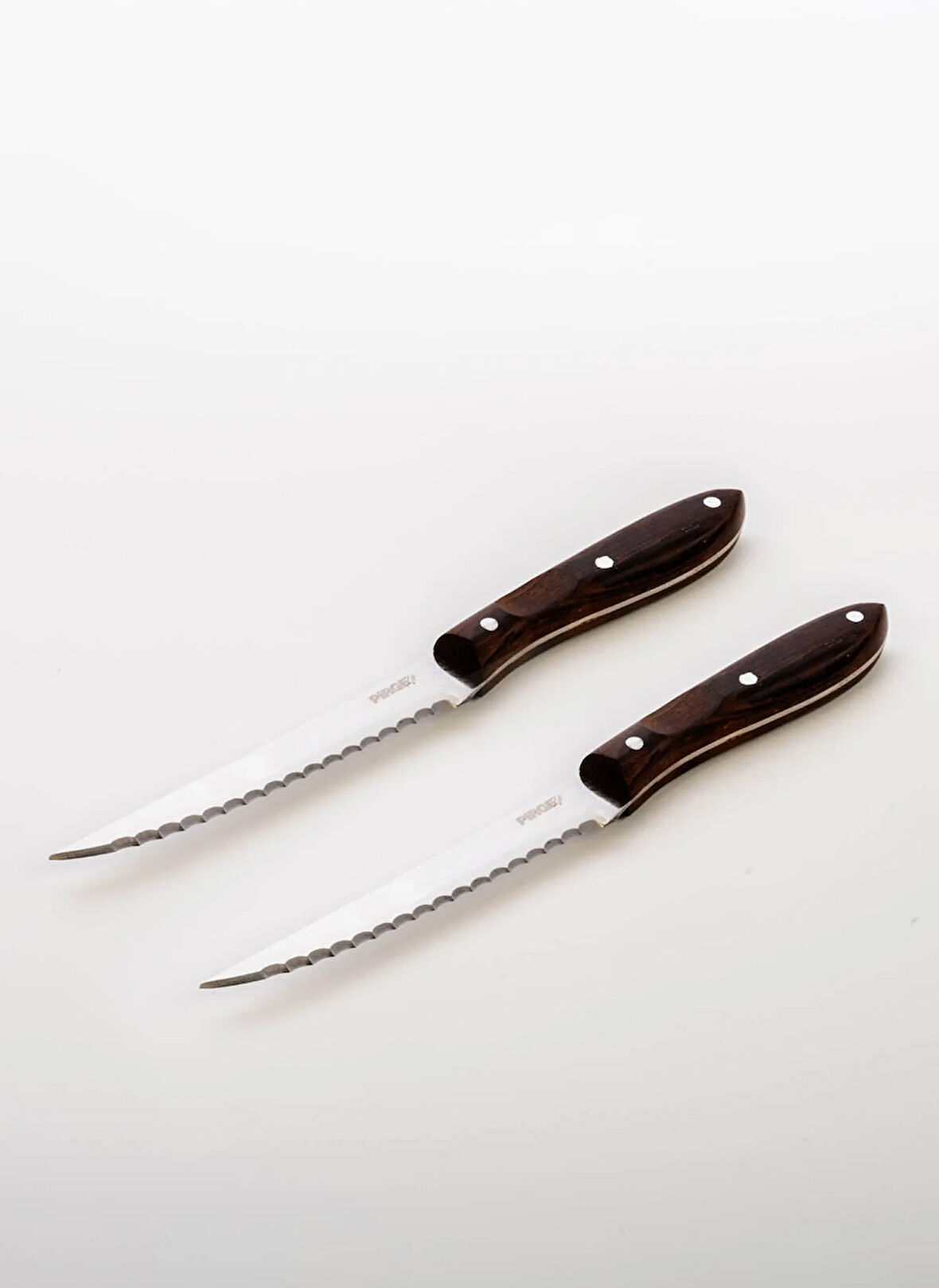 Pirge Çelik + Meşe Ağacı Mutfak Bıçağı Steak Bıçağı Seti 2'li X KROP