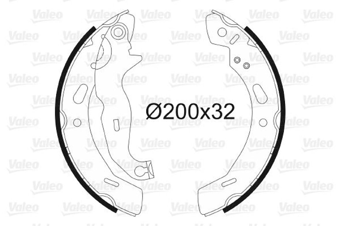 Ford Arka Fren Balatası (pabuc) Fiesta VI 08 /> Mazda II 07> - Valeo 564139