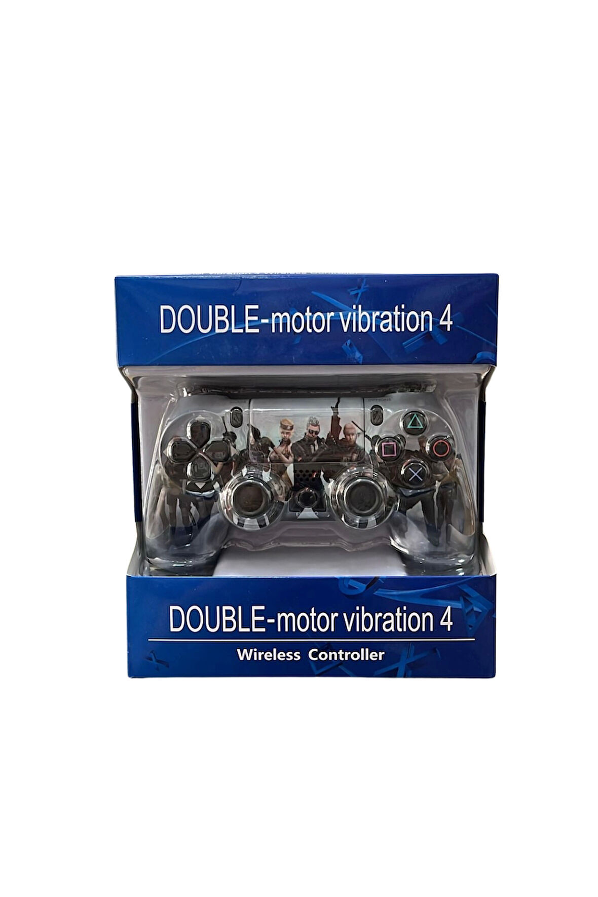 GlrTech P4M Kablosuz Oyun Kolu  Double Motor Titreşimli Şarj Edilebilir PS4 Uyumlu