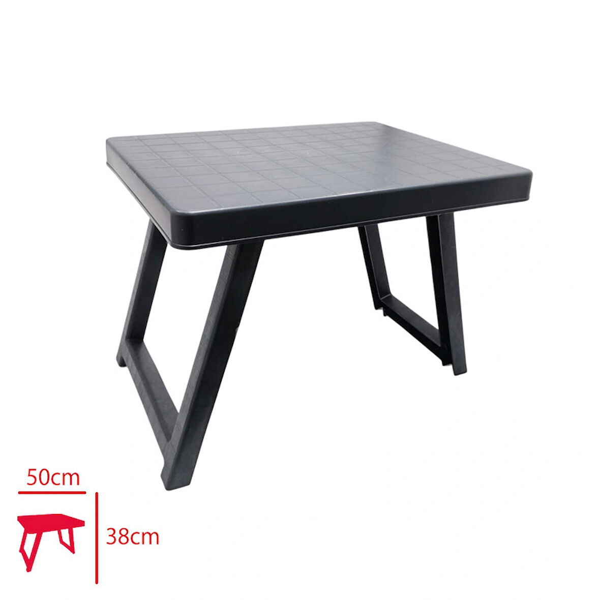 PRATİK SEHPA 50*38  VE TEK KULLANIMLIK PRATİK PİKNİK SETİ (10 KİŞİLİK)