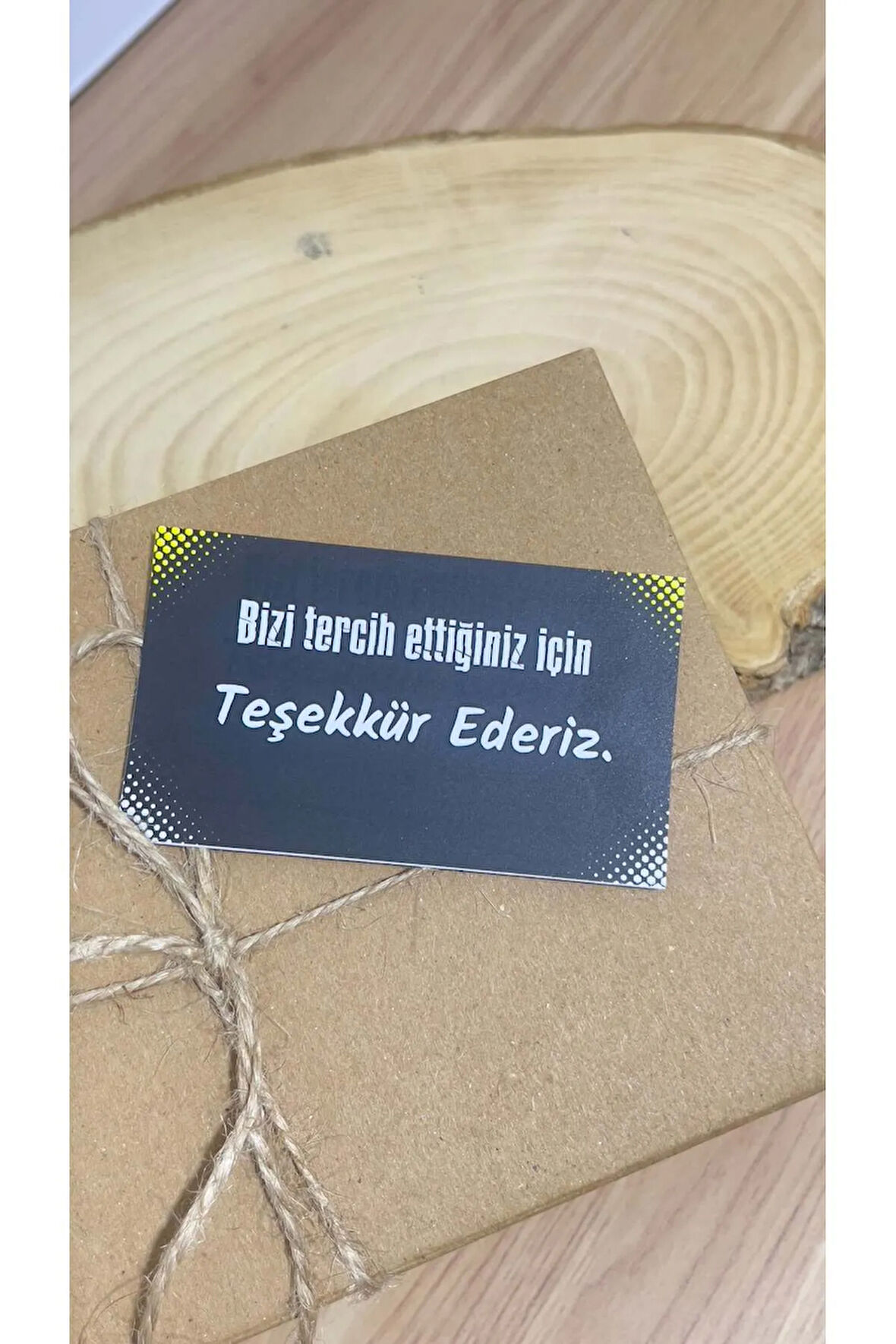 E-Ticaret Teşekkür Kartı  5x8 cm 100 Adet