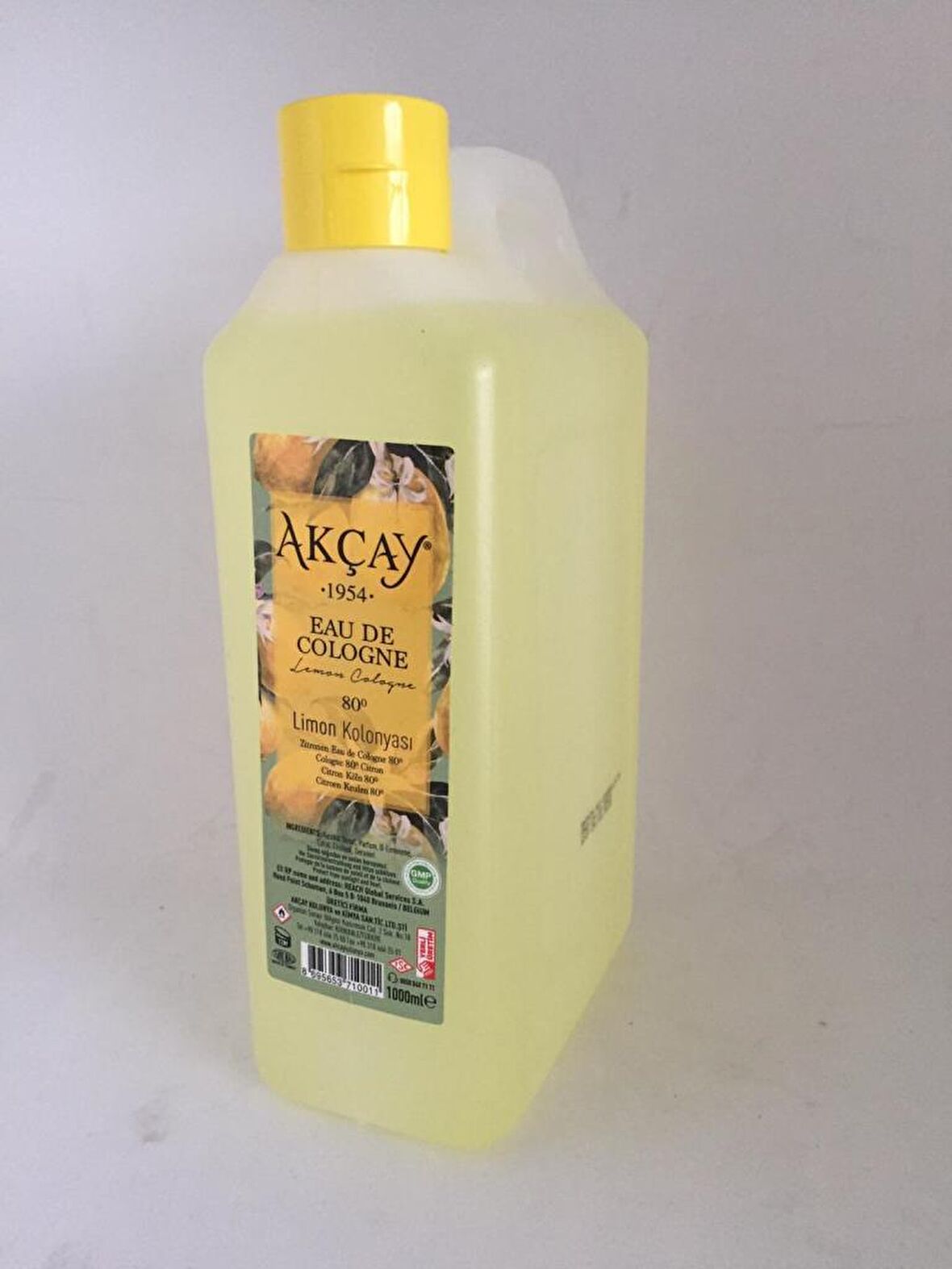 Akçay Limon Kolonyası 1 litre 