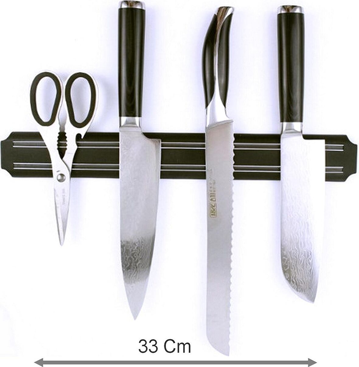 Mıknatıslı Bıçak Askısı Bıçak Tutucu Mıknatıs Askılığı 33 cm Bıçak Askı Standı