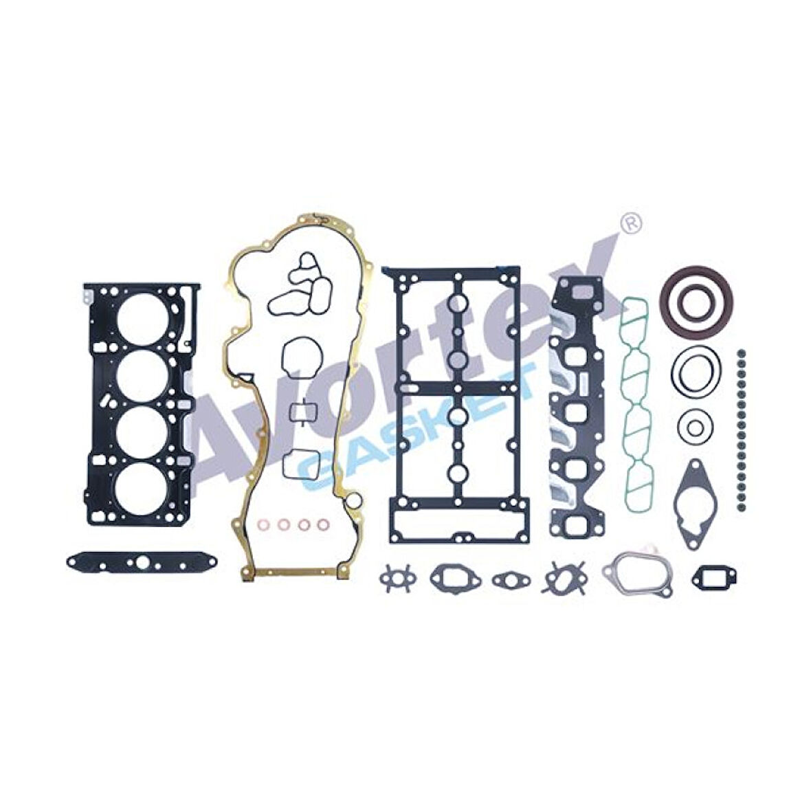 Fiat Motor Full Takım Conta Skc Dahıl (0,92mm) Viton Keceli Subap Lastıklı 1.3jtd Doblo Fiorıno Punto Lin - Avortex 201