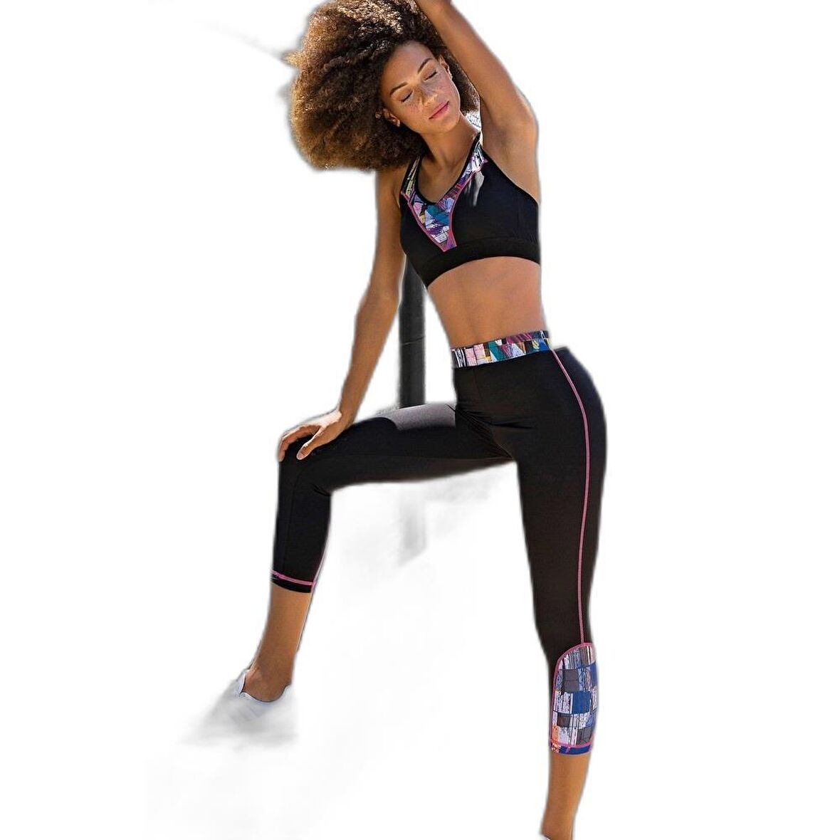 YENİ İNCİ T143 SİYAH (YOGA-FITNESS-PİLATES-KOŞU) SPORCU TAYTI TEK ALT