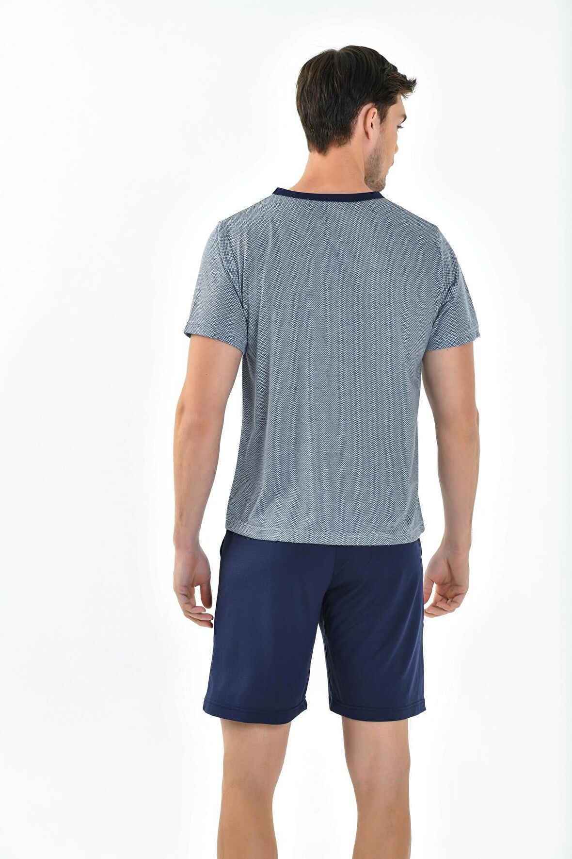 YENİ İNCİ 3'LÜ YARIM KOL ERKEK PİJAMA TAKIM EPJ798