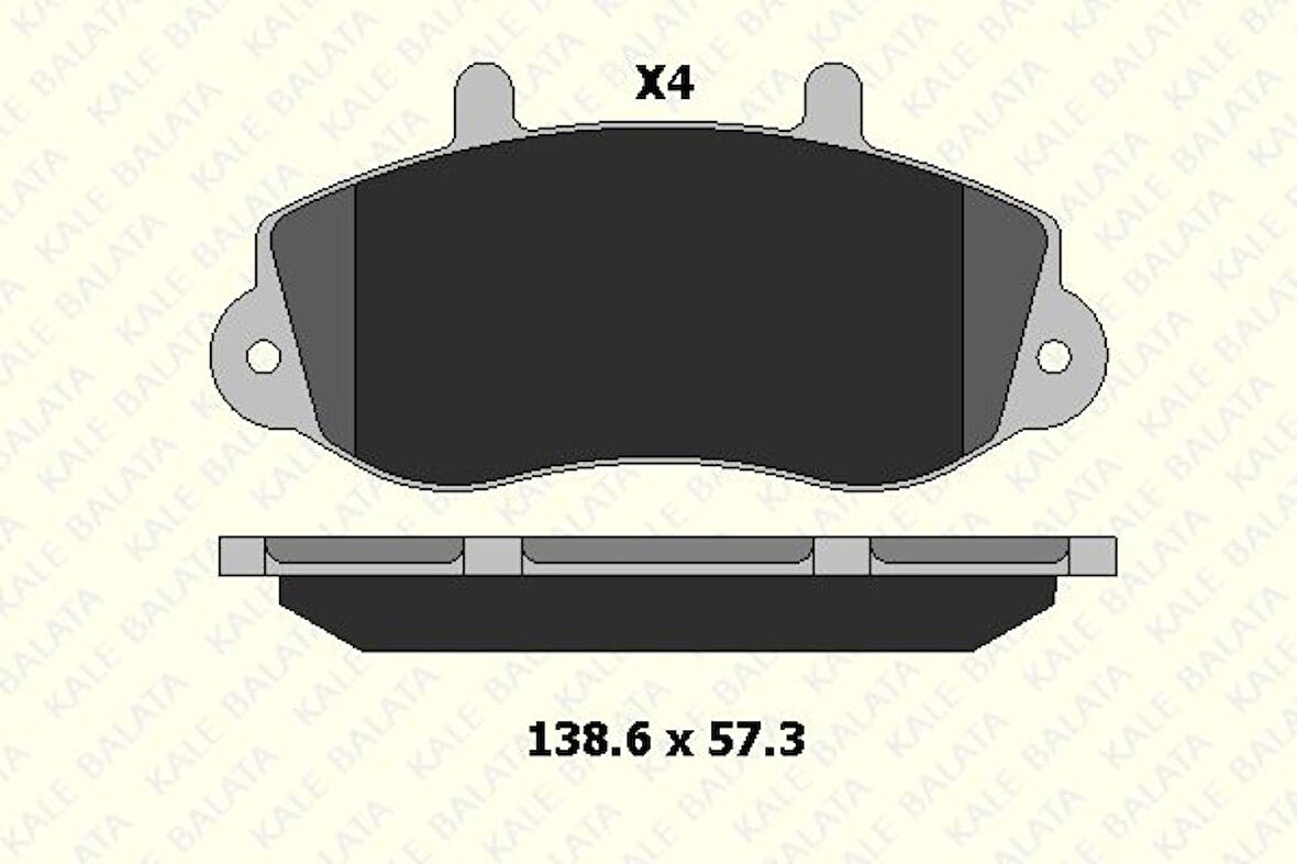 Renault On Fren Balatası Master II Movano (15"inc) - Kale B 23302 175 04 Ans
