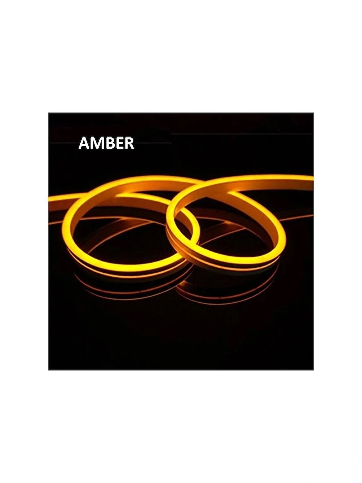 Noas Neon Amber Işık Hortum Led 12V ( 10 Metre ) Dış Mekan
