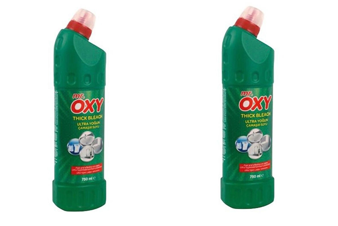 Mr. Oxy Ultra Yoğun Kıvamlı Çamaşır Suyu 750 ml * 2 ADET