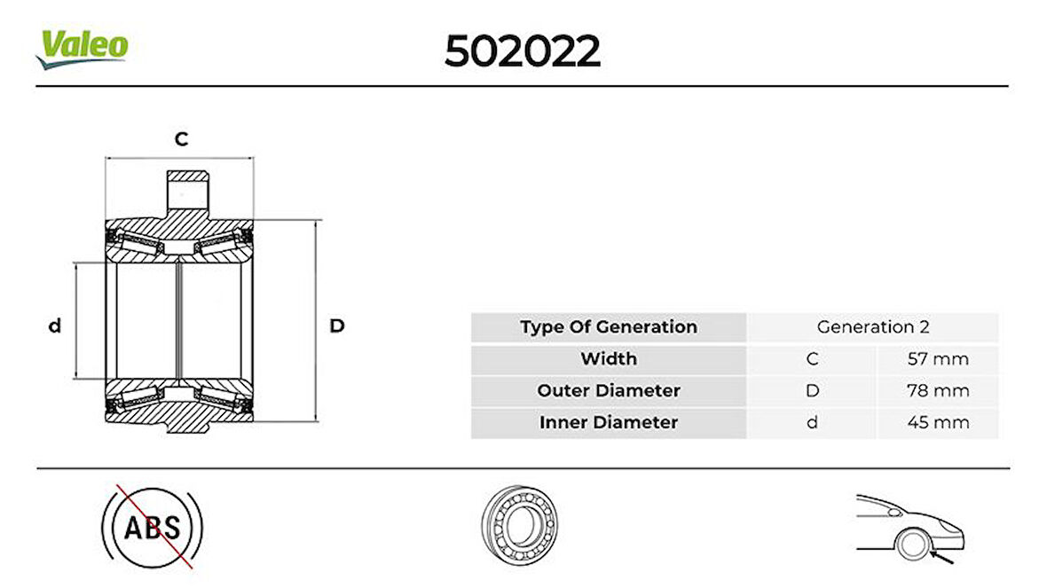 Ford On Teker Poryası Transıt V347 06> Btf 1210 - Valeo 502022