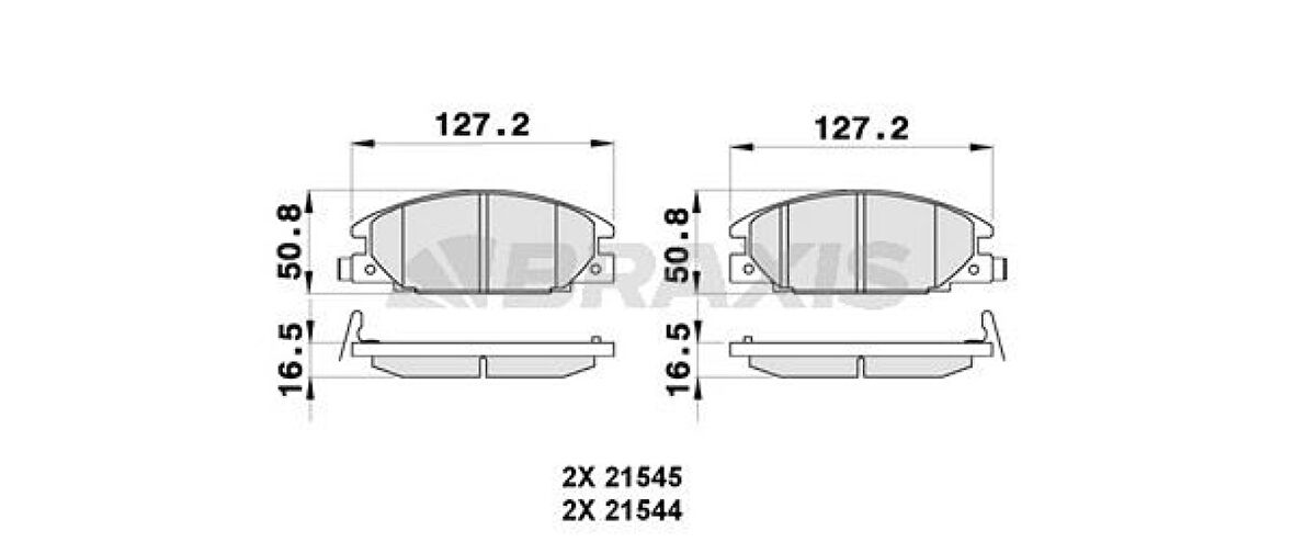 İsuzu Ticarı On Fren Disk Balata İsuzu Tfr24 Tfr54 Tfs Frontera A 2.4i / 2.3td - Braxıs Ab0296