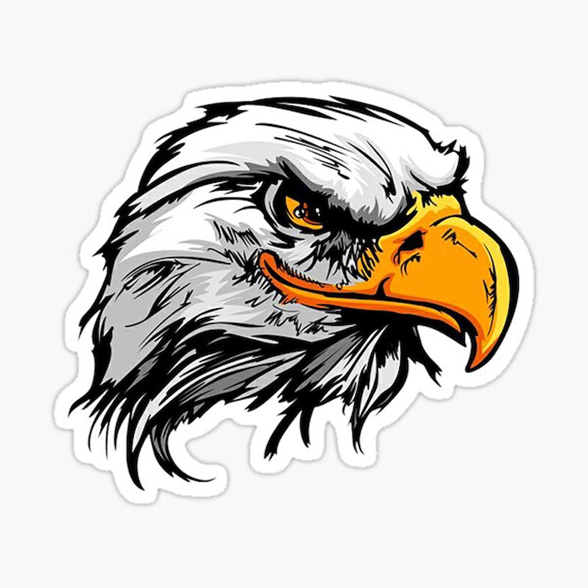 Araba için Kartal Oto Sticker Yapıştırması Etiket  17CM e2