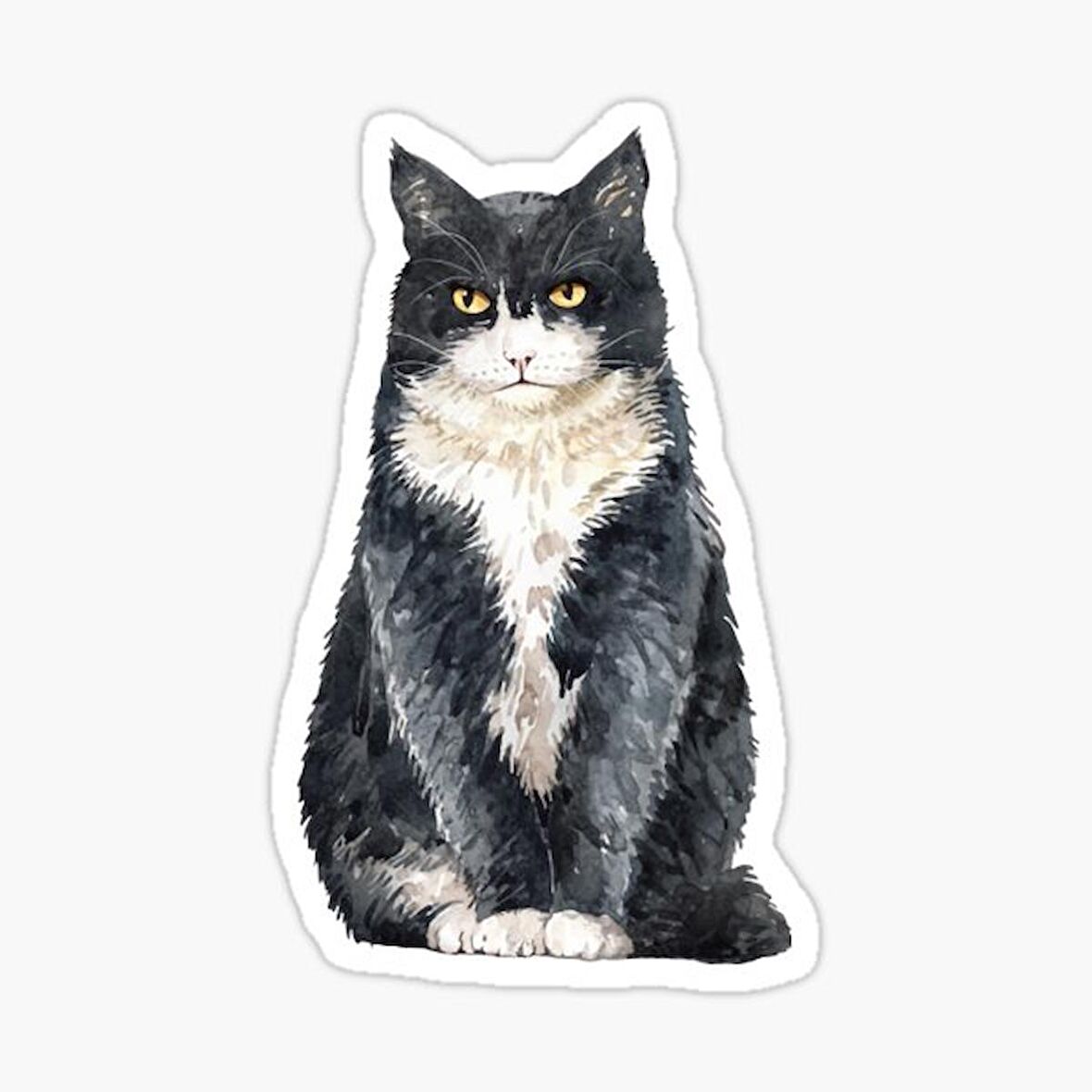 Araba Leptop için Kedi Oto Sticker Yapıştırması Etiket  17CM z6