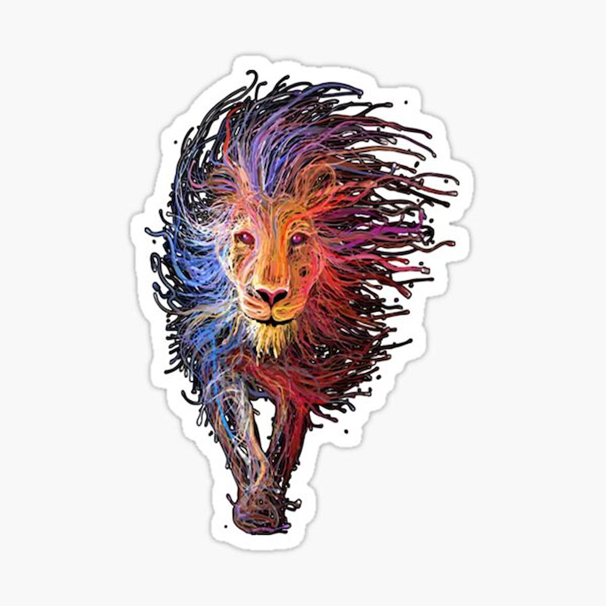 Aslan Ailesi Araba Oto Sticker Yapıştırma Etiket 17CM q5
