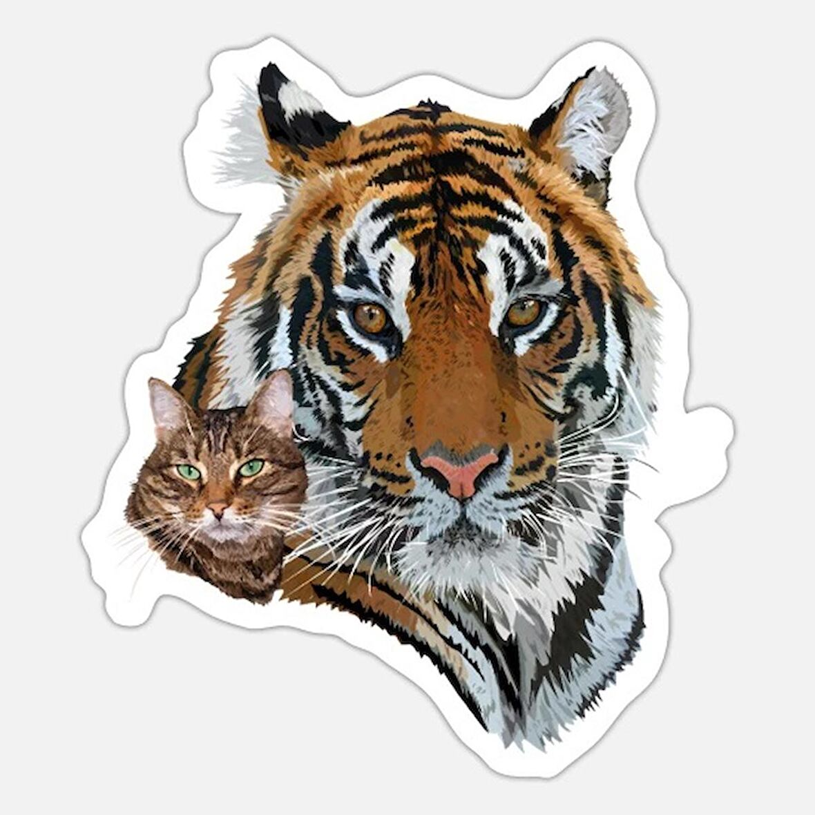 Kaplan Aile Araba Oto Sticker Yapıştırma Etiket 17CM hg1