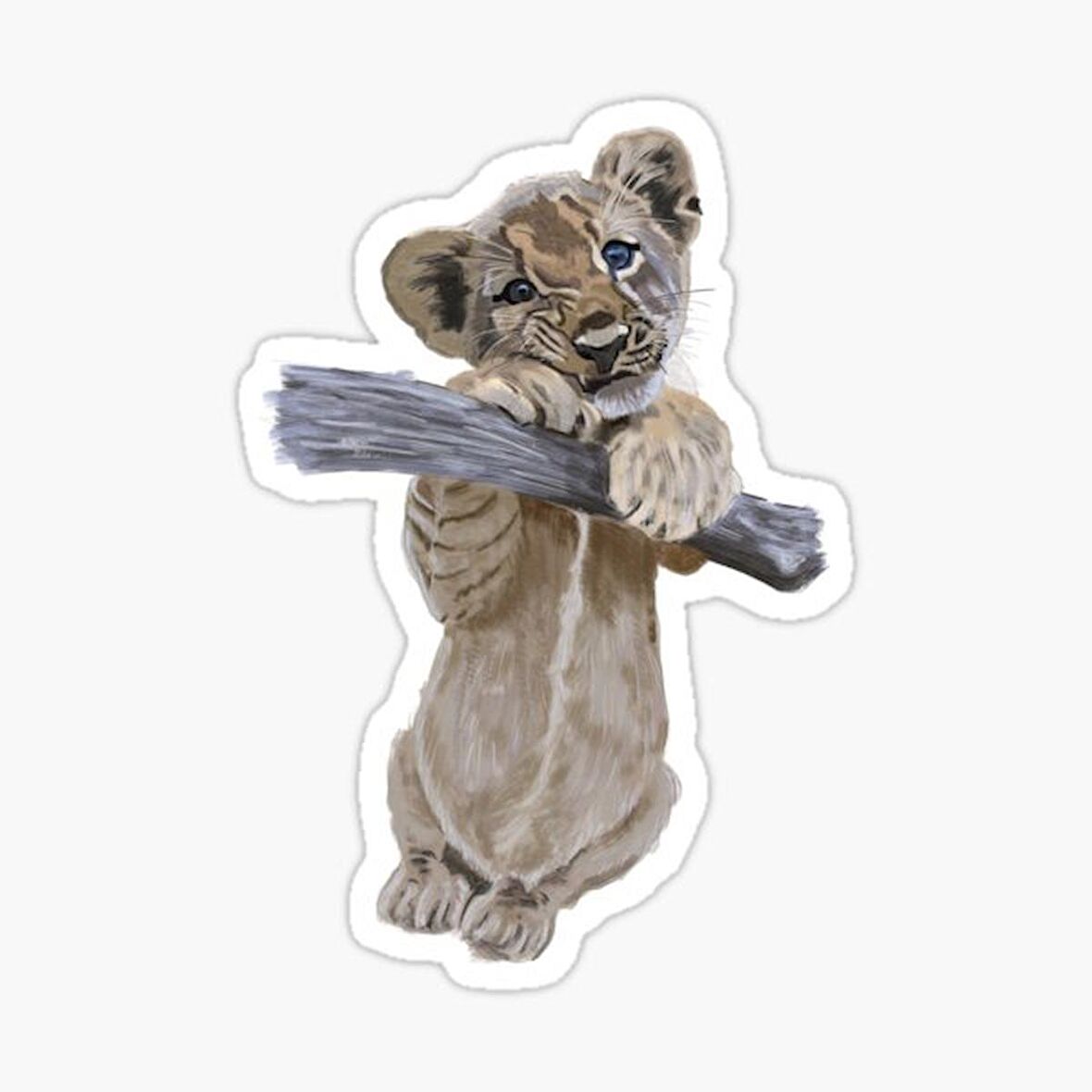 Renkli Aslan Araba Oto Sticker Yapıştırma Etiket 17CM D3