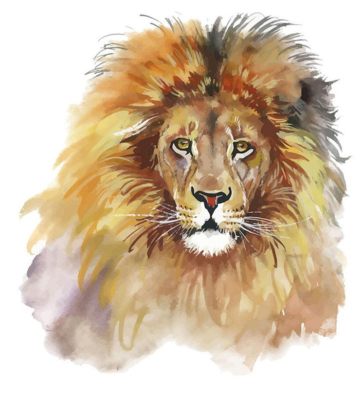 Renkli Aslan Araba Oto Sticker Yapıştırma Etiket 17CM hj