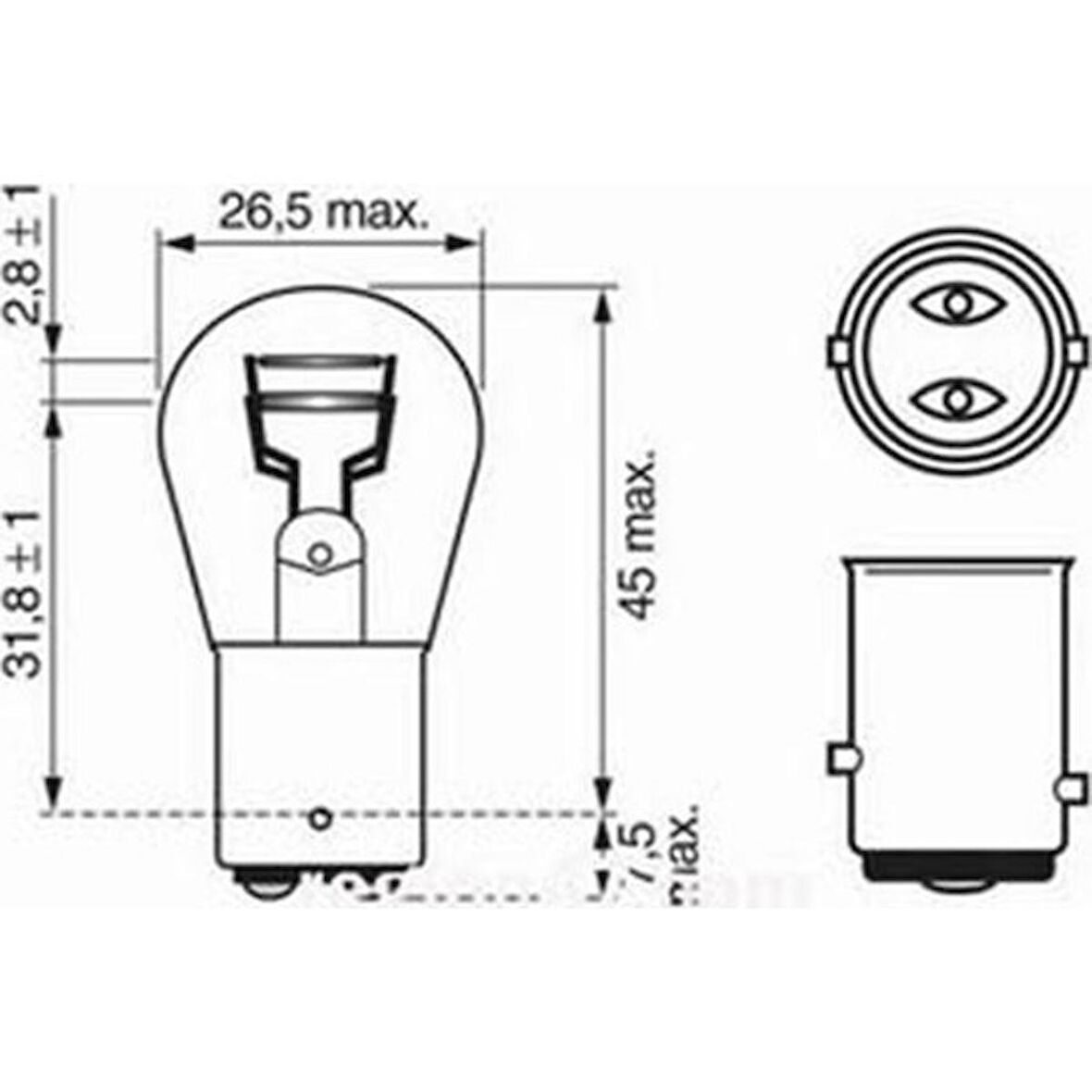 BOSCH CITROEN C1 1016 Ampul / Sinyal Ampulü 2014 - 2017