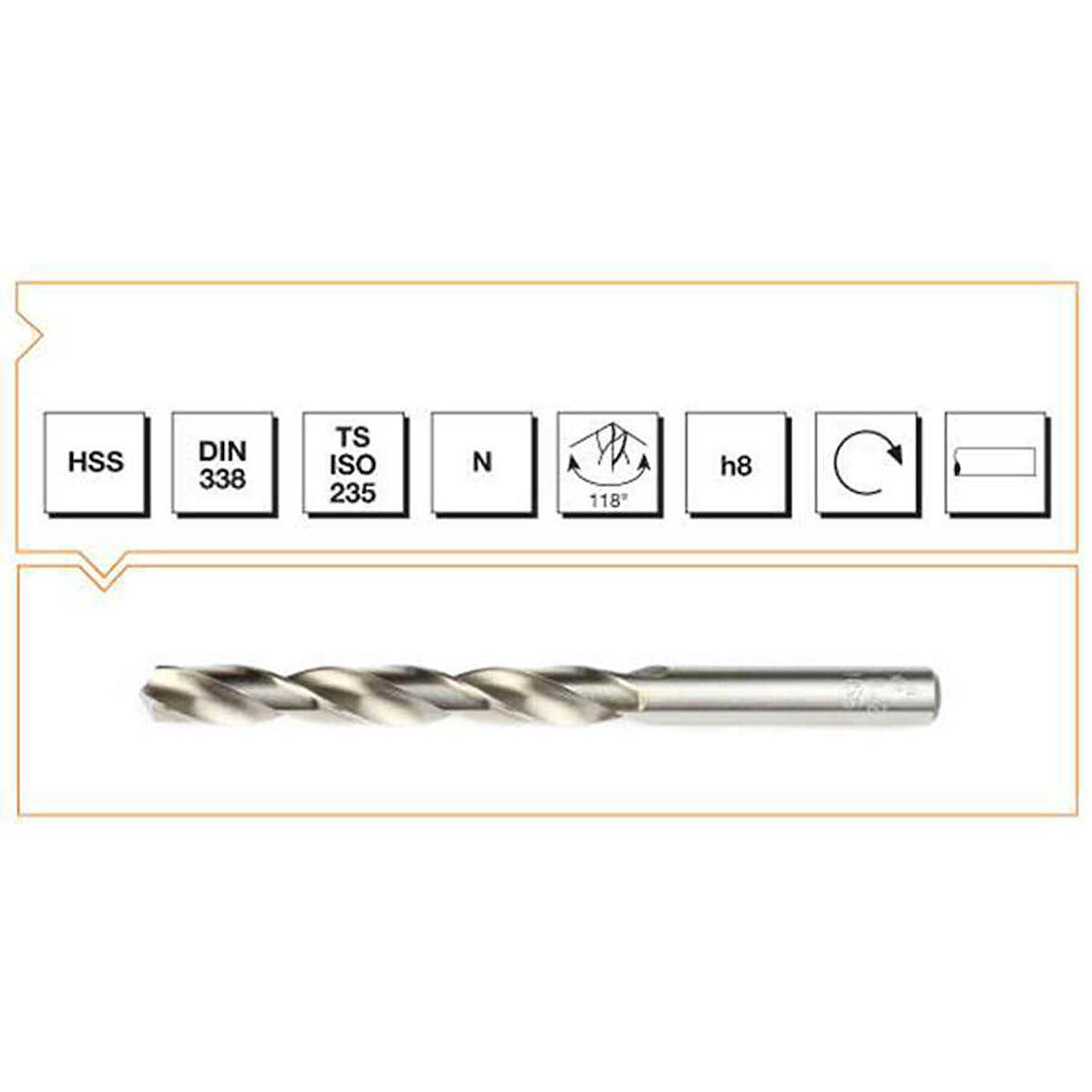 Makina Takım 3.1mm HSS DIN 338 Silindirik Saplı Kısa Taşlanmış Matkap Ucu